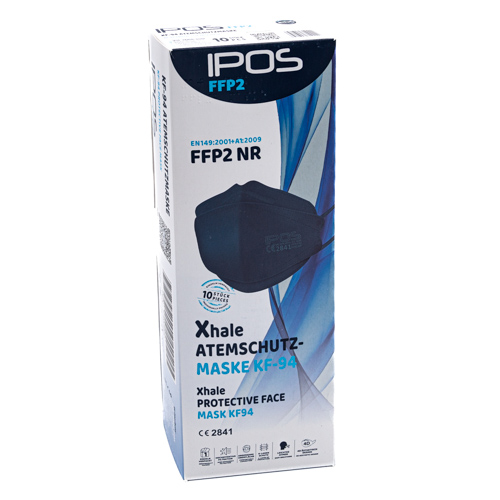 IPOS FFP2-Xhale Atemschutzmaske - Blau (10 Stück)